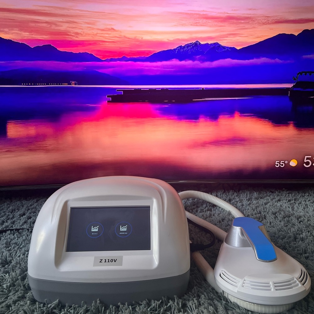 Portable EMS device for in clinic equivalent Ab workout